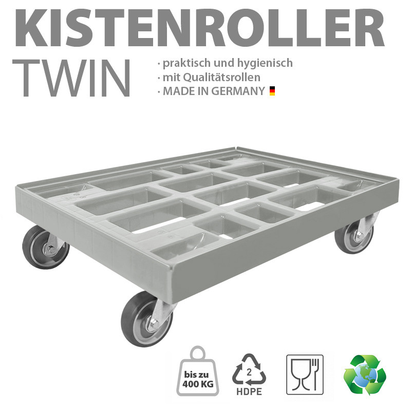 KISTENROLLER TWIN 800x600 RAL 7037 grau